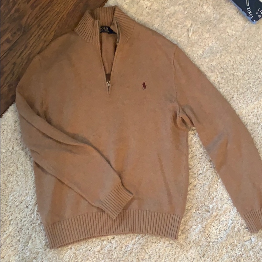 Ralph Lauren three quarter zip sweater